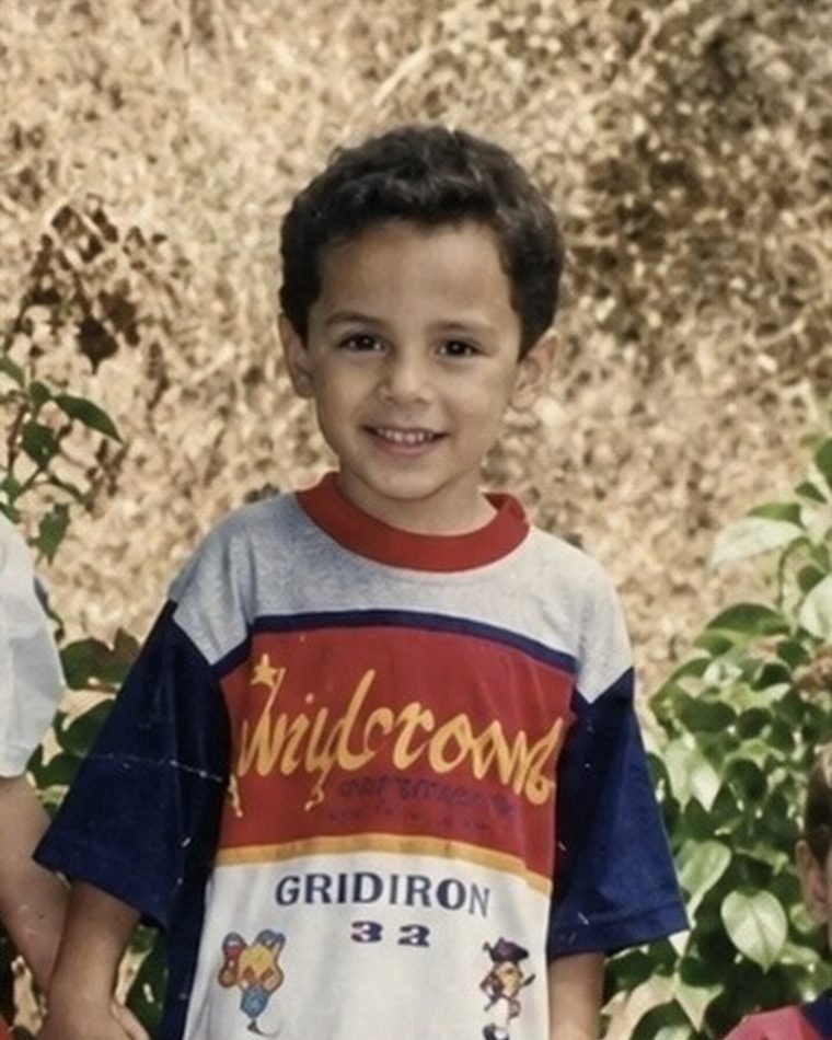 Samuel Rodrigues de niño